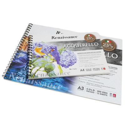 Tập Vẽ Artist A3 - 12 Trang 300gsm - Renaissance 308254