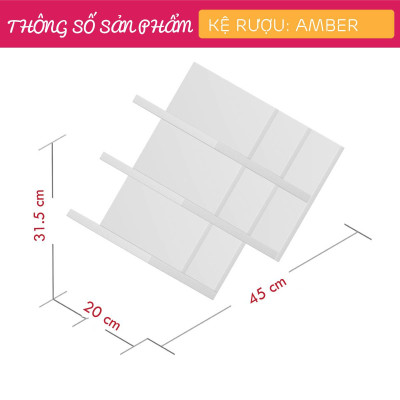 Tủ để rượu nhỏ gọn tiết kiệm diện tích SMLIFE Amber