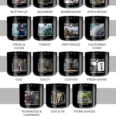 Nến ly 3 bấc sáp đậu nành For Men Goose Creek (411g) - California Coast