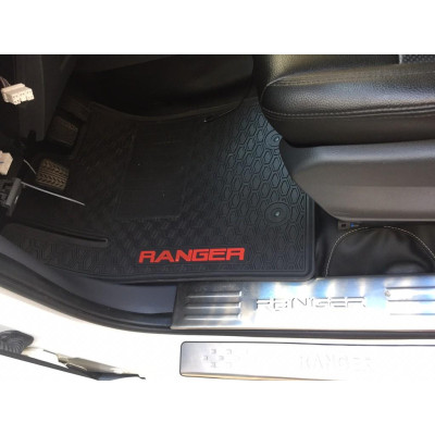 Thảm Lót Sàn Cao Su Dành Cho Xe Ranger 2016-2020- Hàng Cao Su Đúc Ko Mùi