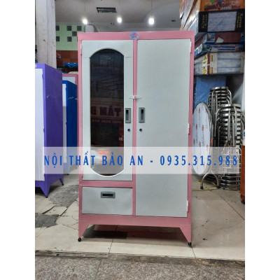 Tủ sắt quần áo dày sơn tĩnh điện 1m6x90cm