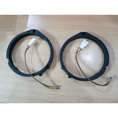 Combo Dưỡng loa cánh Honda loại 1 mẫu viền dày kèm giắc nối tiếp viền loa cánh Honda 6.5 inch (16cm)