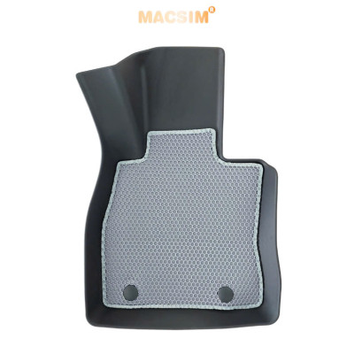 Thảm ô tô sd3 2 lớp dạng lưới lục giác Mazda 2 2016- nay (ghi) - bề mặt cao su siêu sạch - Macsim