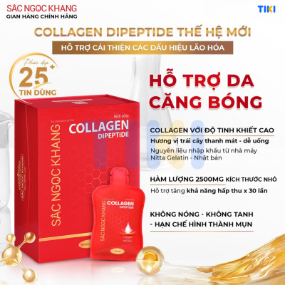 Bộ Trẻ Hóa Da Cao Cấp [Viên Uống Sắc Ngọc Khang ++ 60 Viên & Nước Uống Đẹp Da Collagen Dipeptide Sắc Ngọc Khang 15 Túi