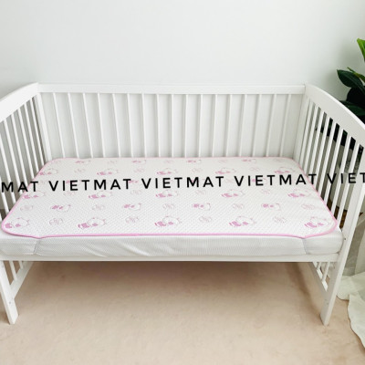 Combo 2 Tấm Lót Chống Thấm VIETMAT Màu Hồng (Size 80 x 120 cm)