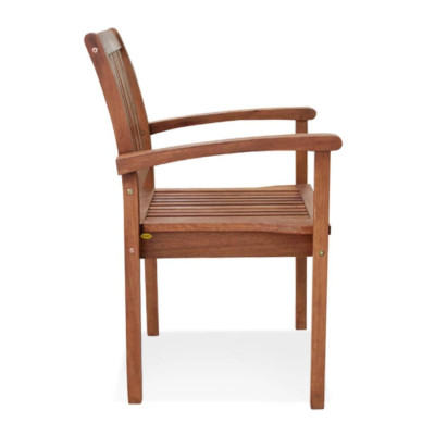 Ghế Padang Có Tay IBIE NC2034 (60 x 52 x 92 cm) - Nâu