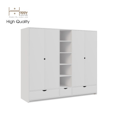[Happy Home Furniture] CIRCLE, Tủ quần áo 4 cửa mở, 200cm x 56cm x 176cm ( DxRxC), TCM_073