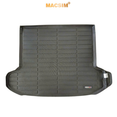 Thảm lót cốp sd xe ô tô Kia Sportage Hybrid nhãn hiệu Macsim chất liệu TPV cao cấp màu đen