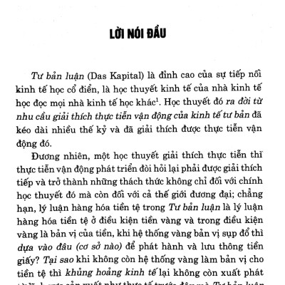 Vấn Đề Của Kinh Tế Đương Đại - Góc Nhìn Từ Tư Bản Luận T-H-T