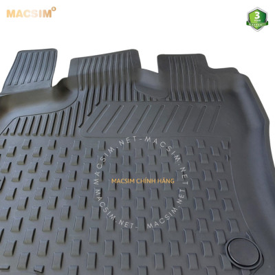 Thảm lót sàn ô tô nhựa TPE Silicon Audi Q2 2015+ Black Nhãn hiệu Macsim