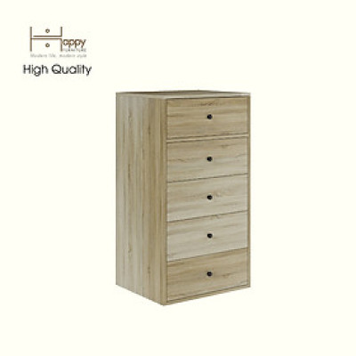 HAPPY FURNITURE , ZACY - Tủ lưu trữ 5 ngăn kéo , THK_216 , 55cm x 45cm x 102cm DxRxC, Sản phẩm phổ thông