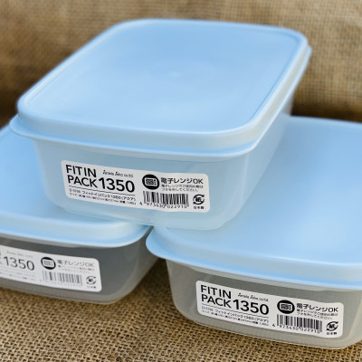 Hộp Đựng Thực Phẩm Nắp Mềm Cao Cấp Fit In Pack 1350ml Dùng Được Trong Lò Vi Sóng