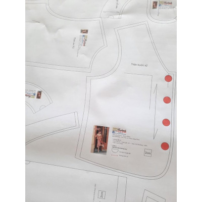 Rập giấy đầm cổ vuông dáng A mã 1298 (BẢN VẼ)