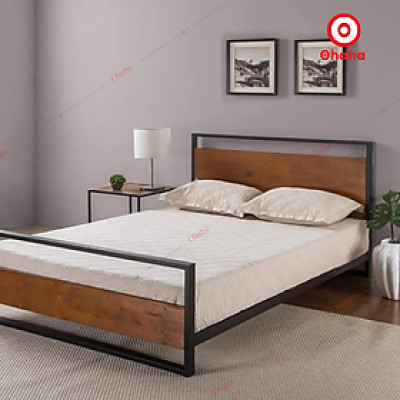 [ Miễn phí giao hàng và lắp đặt tại TP.HCM] Giường ngủ sắt hiện đại Ohaha - GS006