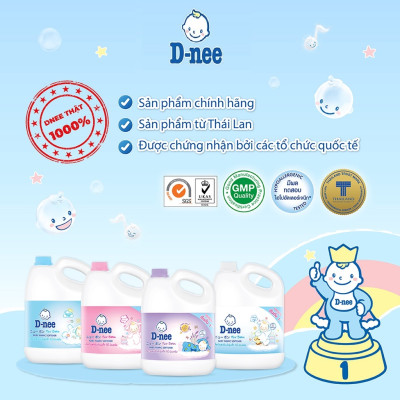 Dung Dịch Xả Quần Áo Cho Bé D-nee màu Xanh - Tem phụ Công ty Đại Thịnh