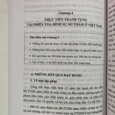 Thủ tục tranh tụng tại phiên toà hình sự sơ thẩm (tái bản lần thứ nhất)