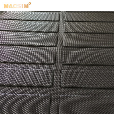 Thảm lót cốp sd xe ô tô Toyota Rush 2018- 2021 nhãn hiệu Macsim chất liệu TPE cao cấp màu đen