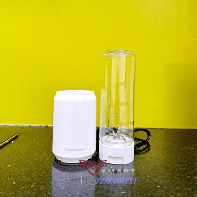 Máy Xay Sinh Tố Mini Blender Locknlock EJM433WHT (Model 2024), 220-240 V, 50/60 Hz, 150 W, 280 ml - Hàng Chính Hãng 