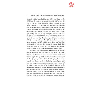 Công ước quốc tế về các quyền dân sự và chính trị năm 1966 và việc thực thi các khuyến nghị của ủy ban nhân quyền tại Việt Nam 