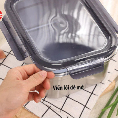 Bộ 4 hộp CAO iMAT inox dùng vi sóng 