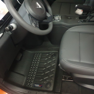Thảm lót sàn 1 lớp sd1 xe ô tô Vinfast Herio Green - nhãn hiệu Macsim chất liệu nhựa TPE cao cấp màu đen