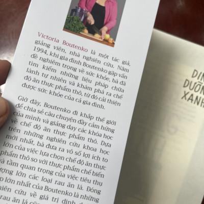 Dinh Dưỡng Xanh - Victoria Boutenko – Đoàn Trang dịch – Thái Hà books – NXB Lao Động