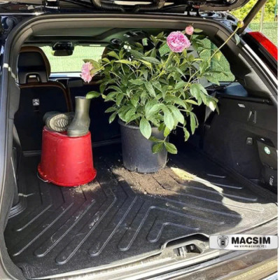 Thảm lót cốp ô tô Porsche Taycan 2019+tới nay nhựa TPU Nhãn hiệu Macsim