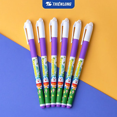 Combo 5/10/20 Bút Gel Thiên Long Doraemon GEL-012/DO Nature - Mực tím - Phiên bản 2025