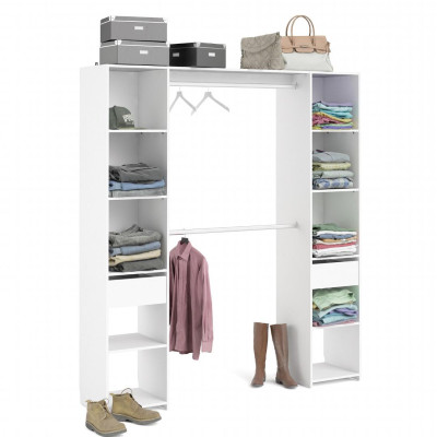 Tủ để quần áo bằng gỗ thiết kế tiện lợi SMLIFE Cabana