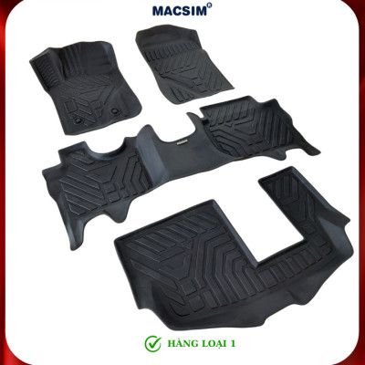 Thảm lót sàn xe ô tô Ford Everest 2022+ (sd) Nhãn hiệu Macsim chất liệu nhựa TPE cao cấp màu đen