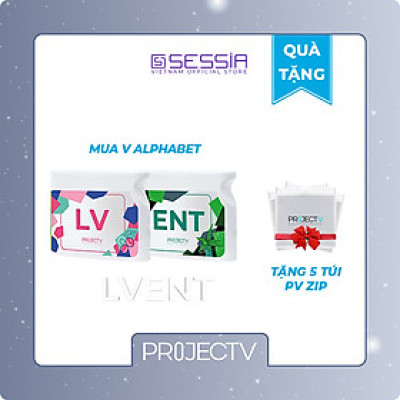 [TẶNG 5 TÚI PV ZIP] Thực Phẩm Sức Khoẻ LV+ENT | V Alphabet - Làn da rạng rỡ & Xương khớp khoẻ mạnh - PROJECT V - Xuất xứ Pháp, Hàng Chính Hãng