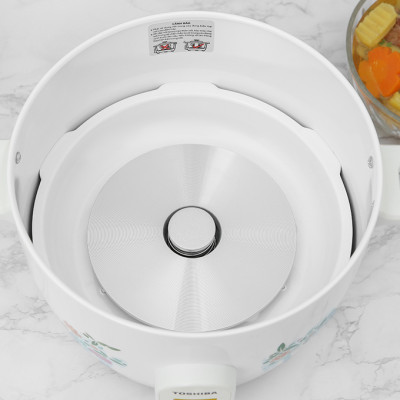 Nồi cơm nắp rời Toshiba RC-18MH1PV(F) 1.8 lít - Lòng nồi hợp kim nhôm chống dính - Hàng chính hãng, Bảo hành 12 tháng