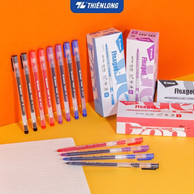 Combo 20 Bút gel mực khô nhanh,nét viết êm mượt Flexgel ngòi 0.5mm phù hợp cho học sinh,sinh viên GEL-042