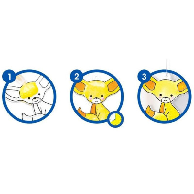 Bộ Màu Vẽ Trang Trí Trên Kính Sun Deco - Amos SD10P6-A - Animal