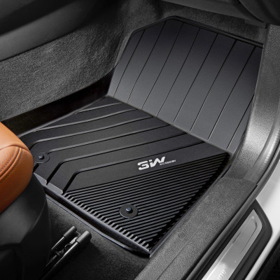 Thảm lót sàn xe ô tô BMW M3 2012- đến nay nhãn hiệu Macsim 3W - chất liệu nhựa TPE đúc khuôn cao cấp - màu đen