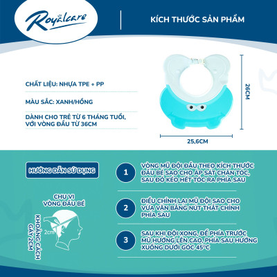 Mũ gội đầu hà mã - Royalcare