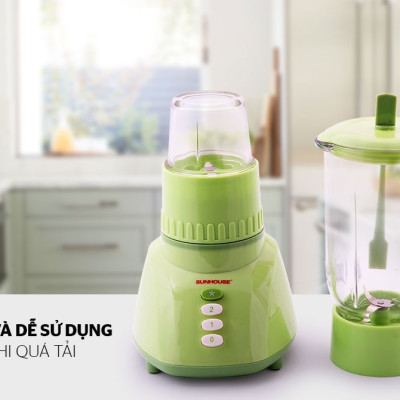 MÁY XAY SINH TỐ SUNHOUSE SHD5112 Xanh - Hàng Chính Hãng - Bảo Hành 12 Tháng Toàn Quốc
