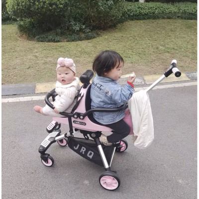 [Mẫu Mới] Xe Đẩy Đôi JIARUOQI – Gấp Gọn, Bền Đẹp, Siêu Nhẹ, Phù Hợp 2 Bé
