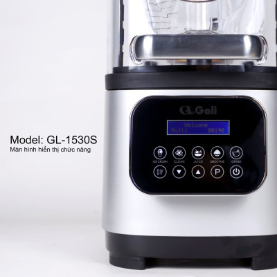 Sinh Tố Công Nghiệp Gali GL-1530S Dung tích 2 Lít, thiết kế chống ồn, Motor 100% dây đồng đảm bảo độ bền bỉ, bảng điều khiển dạng cảm ứng, lưỡi dao bằng thép không gỉ. Hàng chính hãng bảo hành 24 tháng