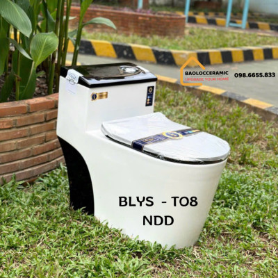 Bồn cầu nguyên khối Tundo Yoshi nano kháng khuẩn CTT08NDD 680 x 380 x 720mm