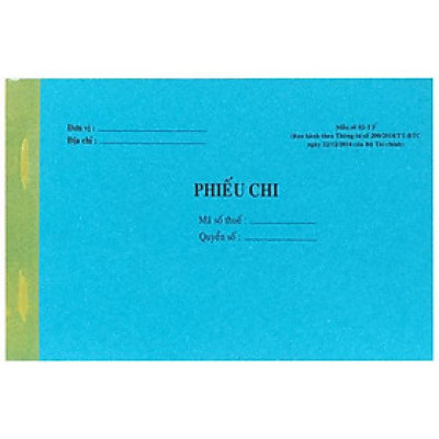 Phiếu Chi 3 Liên