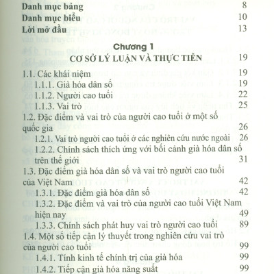 Vai Trò Người Cao Tuổi Trong Xã Hội Việt Nam Đang Già Hóa (Sách chuyên khảo) - PGS. TS. Trần Thị Minh Thi, ThS. Nguyễn Hà Đông, ThS. Lỗ Việt Phương