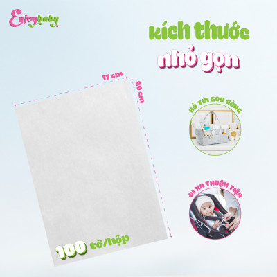 Khăn vải khô đa năng Enjoy cực mềm tiện lợi cho mẹ và bé 750 gram cao cấp