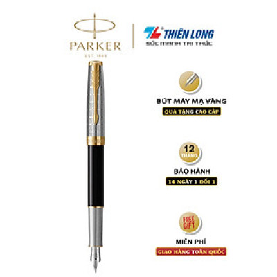 Bút máy cao cấp Parker Sonnet Metal - Mạ vàng 18k