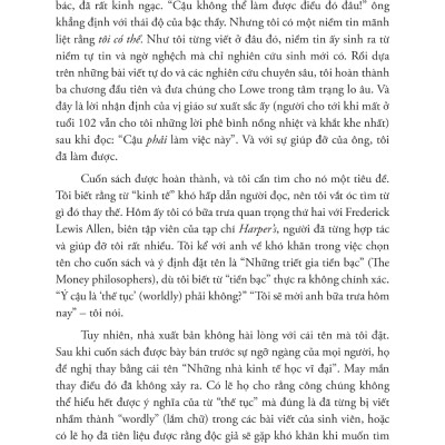 Các Triết Gia Thế Tục - Cuộc Đời, Thời Đại Và Tư Tưởng Của Các Nhà Kinh Tế Vĩ Đại - AL