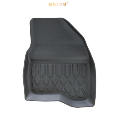 Thảm lót sàn xe ô tô Ford Explorer 2015-2019 (sd) Nhãn hiệu Macsim chất liệu nhựa TPE cao cấp màu đen