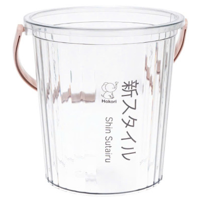 Xô trong 10L Hokori 5228, Xô đựng nước trong suốt, Xô lau nhà nhựa trong suốt dày dặn