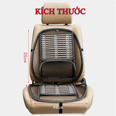 Đệm Lót Ghế Nan Tre Cao Cấp Cho Xe Ô Tô, Ghế Văn Phòng | Đệm Lót Ghế Được Làm Từ Nan Tre Cao Cấp Giúp Giảm Đau Lưng, Lưu Thông Máu