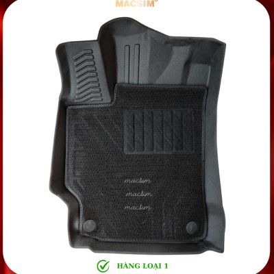 Thảm lót sàn ô tô 2 lớp cao cấp dành cho xe LEXUS ES 2013-2018 (sd) nhãn hiệu Macsim chất liệu TPE màu đen