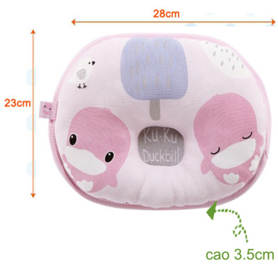 Gối chống bẹp đầu cho bé sơ sinh KU.KU Duckbill  23x28x3.5 cm ku2001